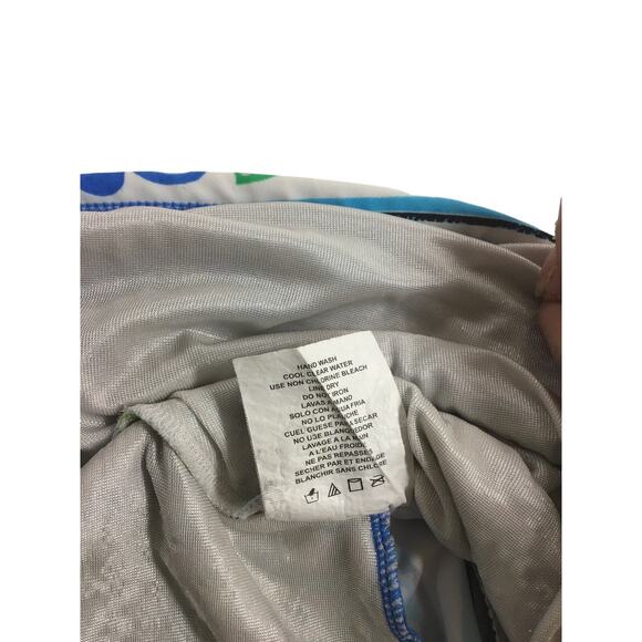 Miraclesuit Blue and Green Floral Design Tankini Top Size 10 - Picture 7 of 8